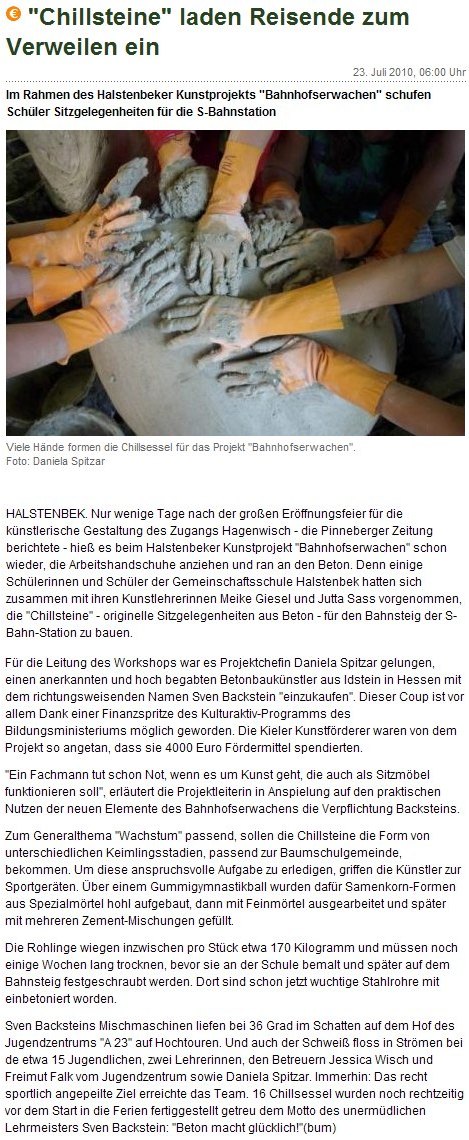 Pinneberger Zeitung vom 23. Juli 2010